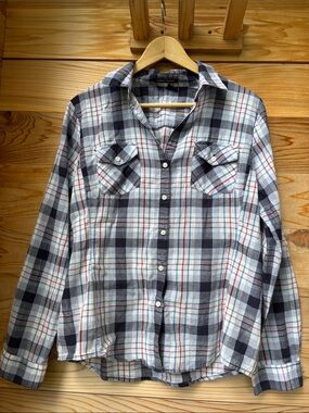 Sandra Ingrish Plaid Button Down Shirt
100% Cotton Coastal Preppy Lightweight